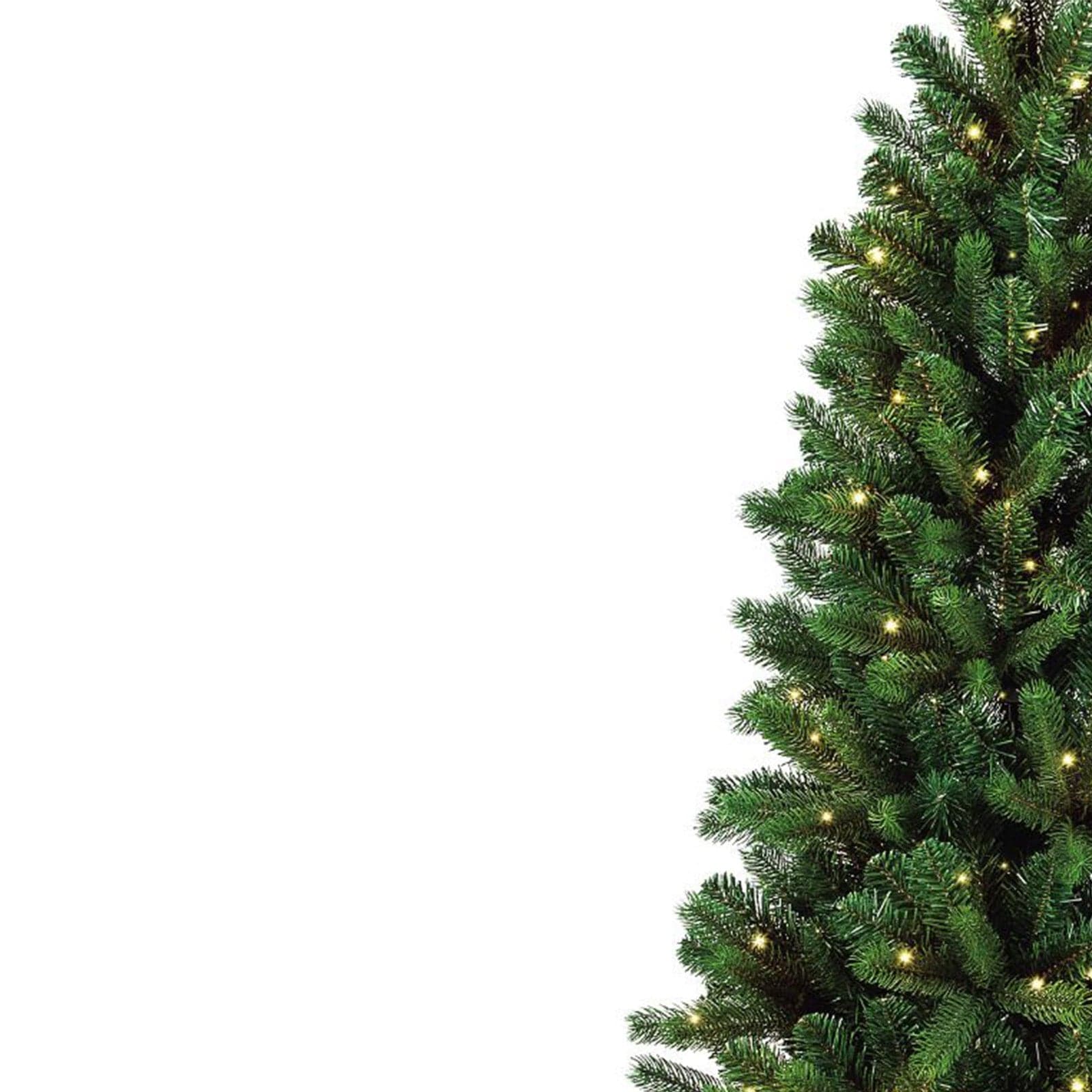 Albero di natale "Aspen Slim" con luci a LED in PVC di Altissima qualità - 4