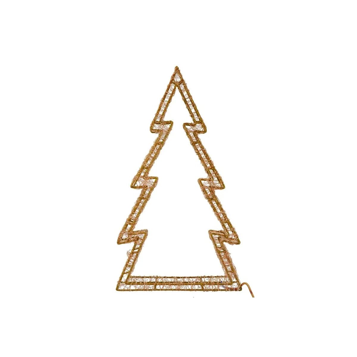 Albero di natale in metallo con luci LED calde per decorazioni natalizie - 3