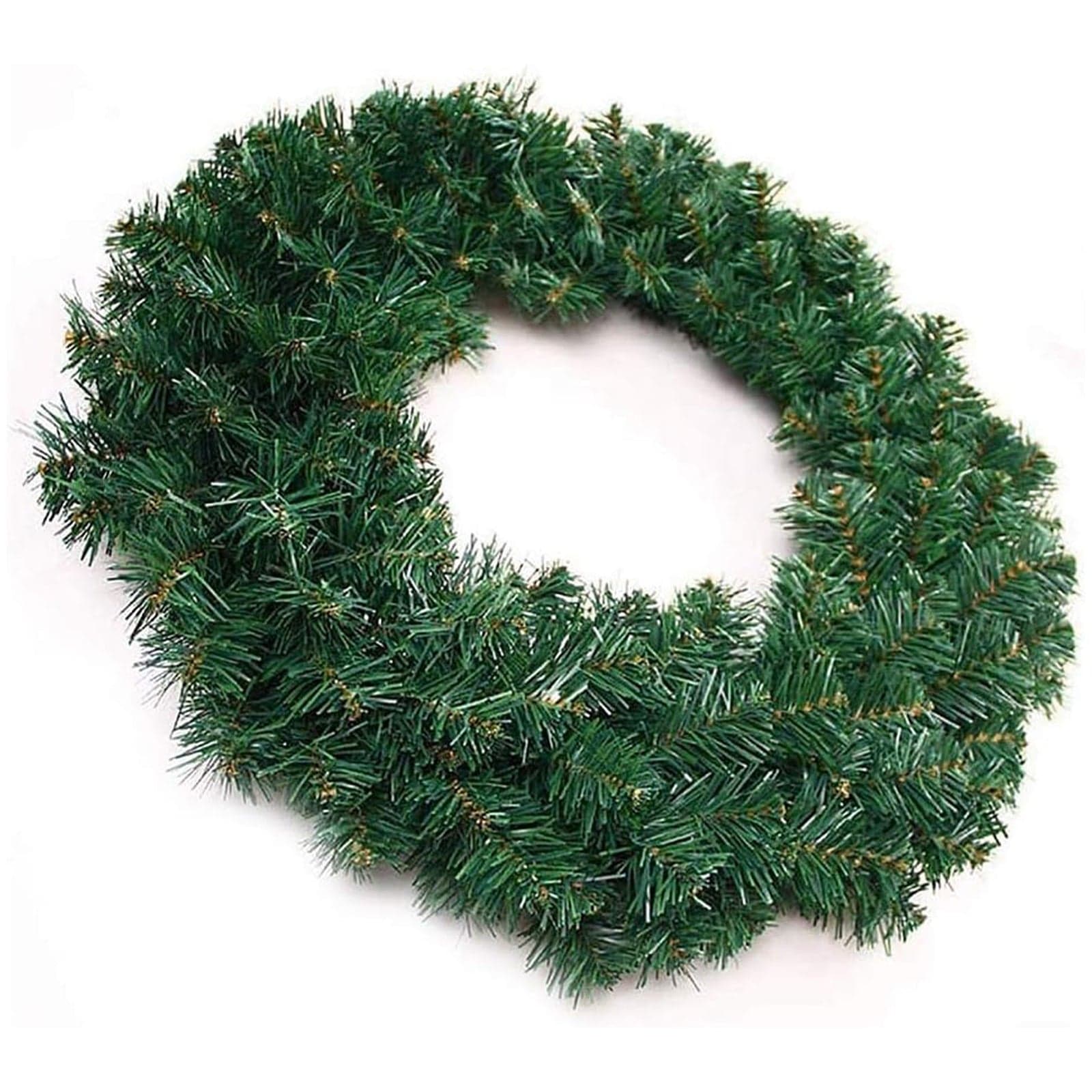 Ghirlanda tonda di natale con luci LED decorazione natalizia per dietro porta - 2