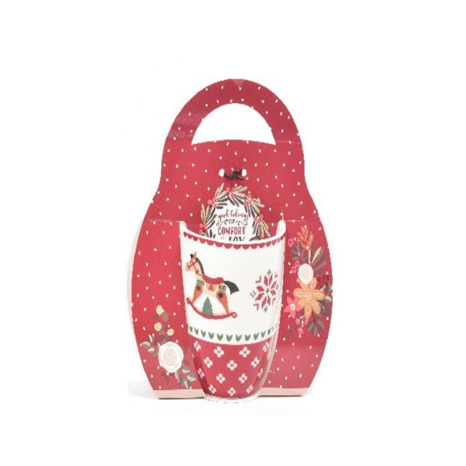 Tazza di natale decorativa in porcellana 340 ml per decorazione natalizia - 2