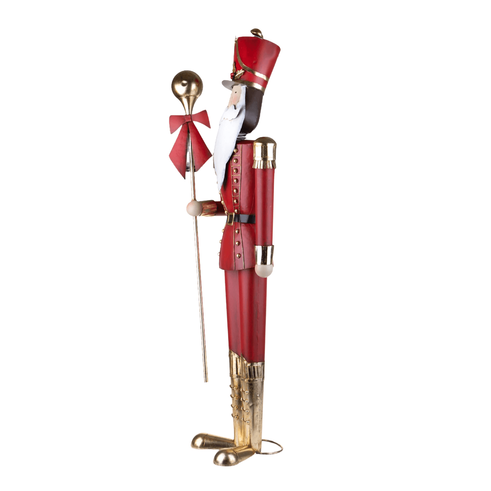 Soldatino schiaccianoci con lancia, h 133 cm per decorazioni interne - 2