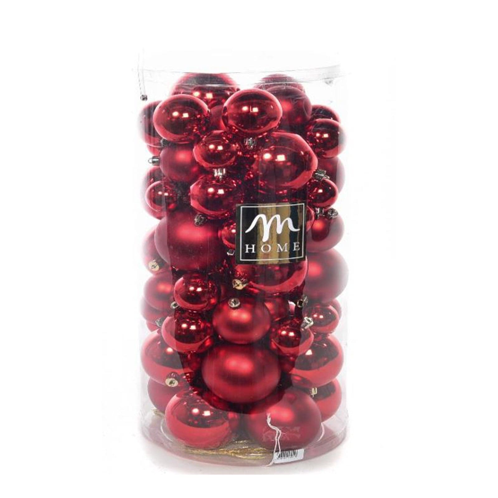 Confezione palline natalizie in plastica per albero di Natale dimensioni assortite - 4