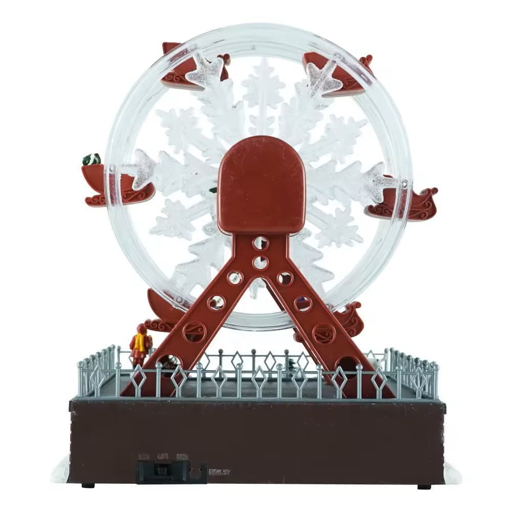 Giostra animata "Ruota panoramica" carillon con Led, decorazione da h 31 cm - 3