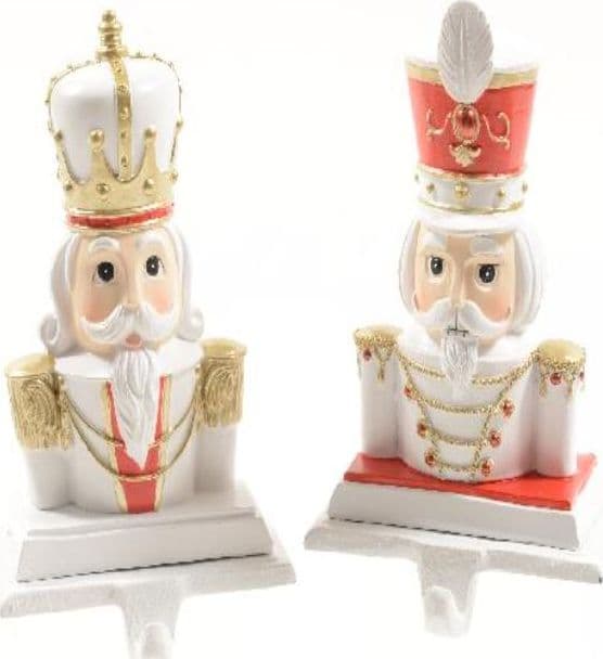 Supporto per Calza di Natale soldatino in resina e ghisa decorazione natalizia - 4