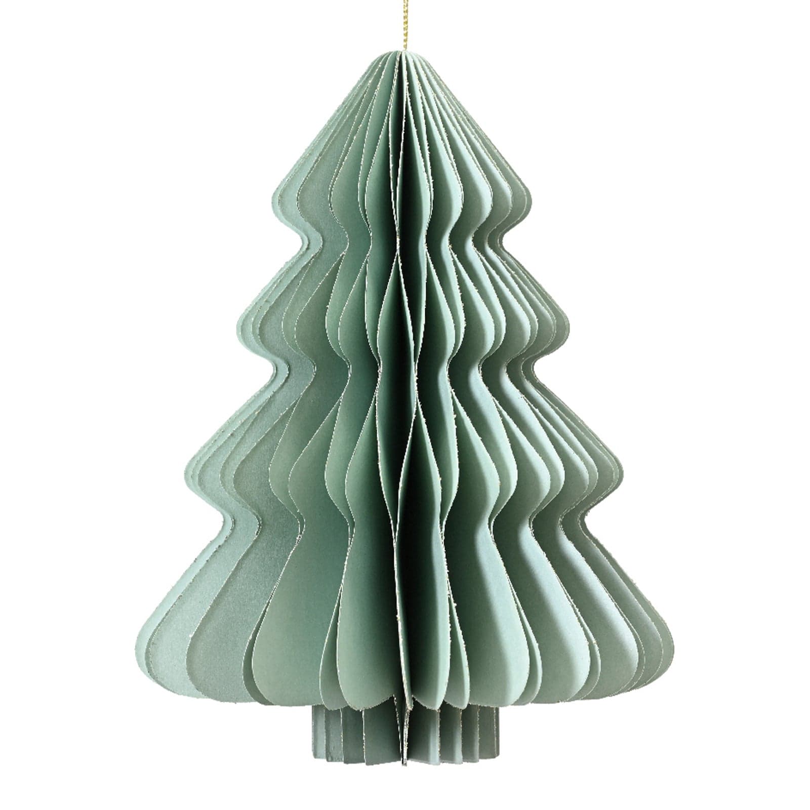 Alberello di Natale colore menta in carta , decorazione natalizia
