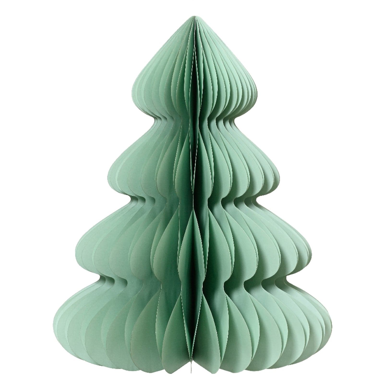 Alberello di Natale colore menta in carta , decorazione natalizia - 2