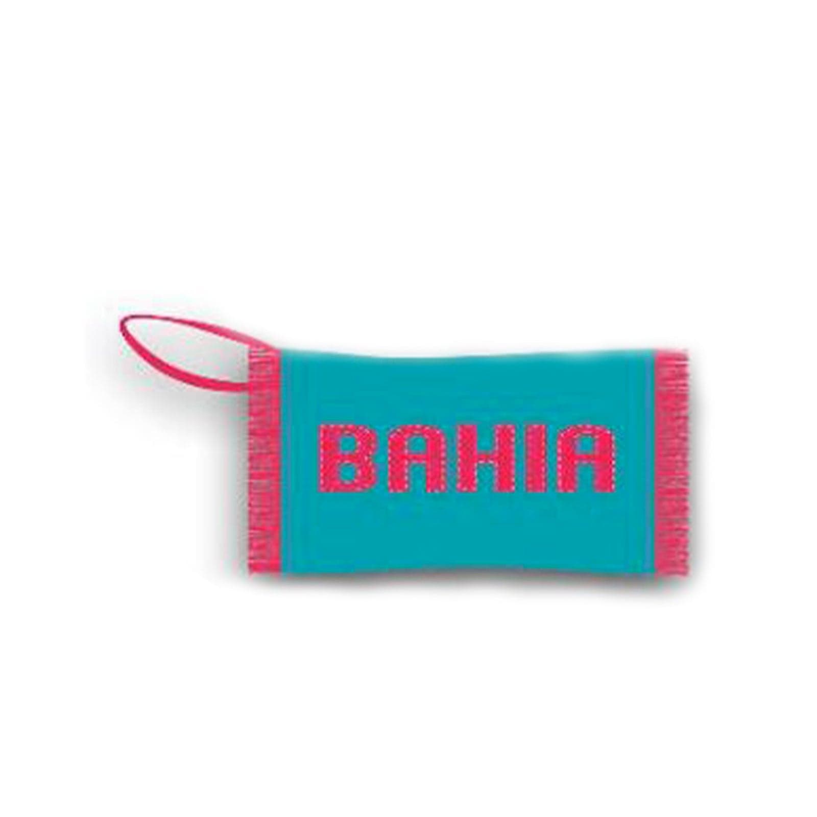 Pochette in tessuto "Bahia" con maniglie resistenti per mare e viaggi - 3