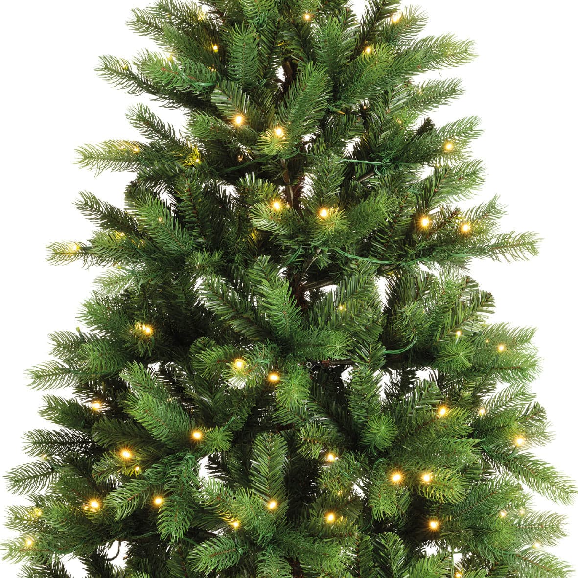 Albero di natale da esterno "Ottowa solar" con Led a ricarica solare in PE Effetto Real Touch - 4
