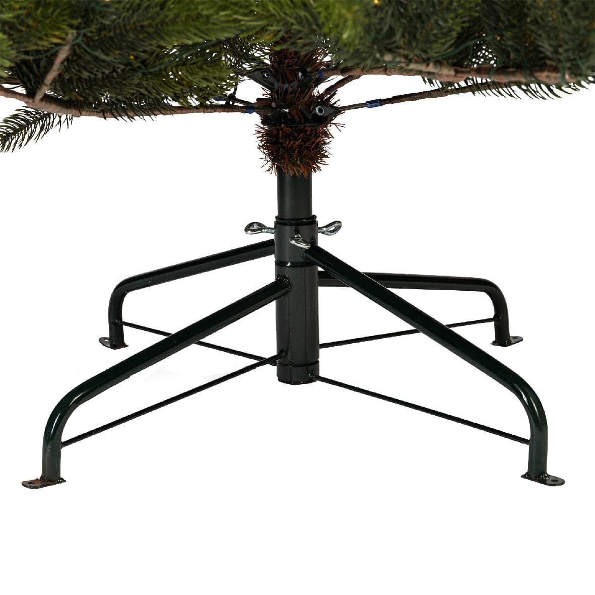 Albero di natale da esterno "Ottowa solar" con Led a ricarica solare in PE Effetto Real Touch - 5