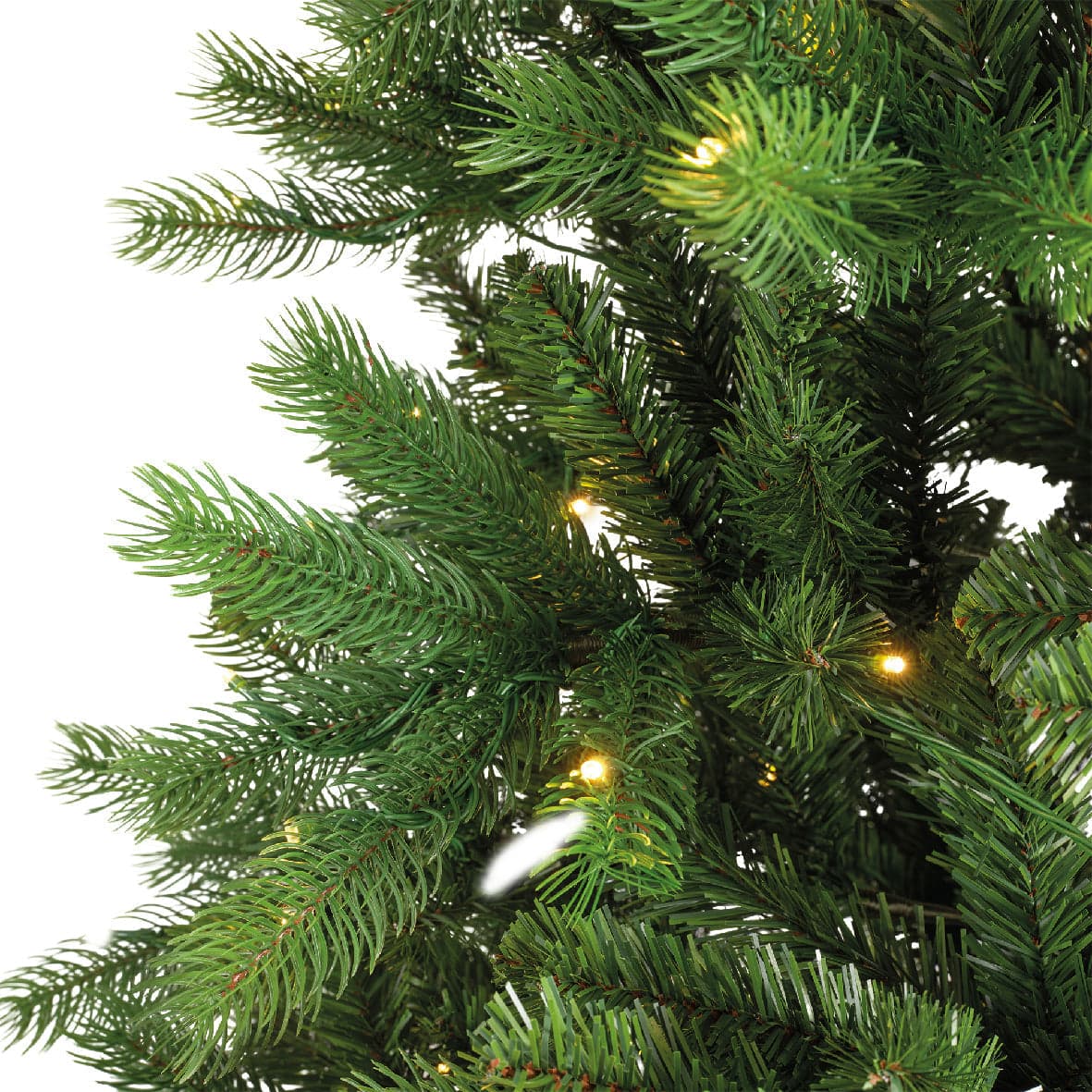 Albero di natale da esterno "Ottowa solar" con Led a ricarica solare in PE Effetto Real Touch - 6
