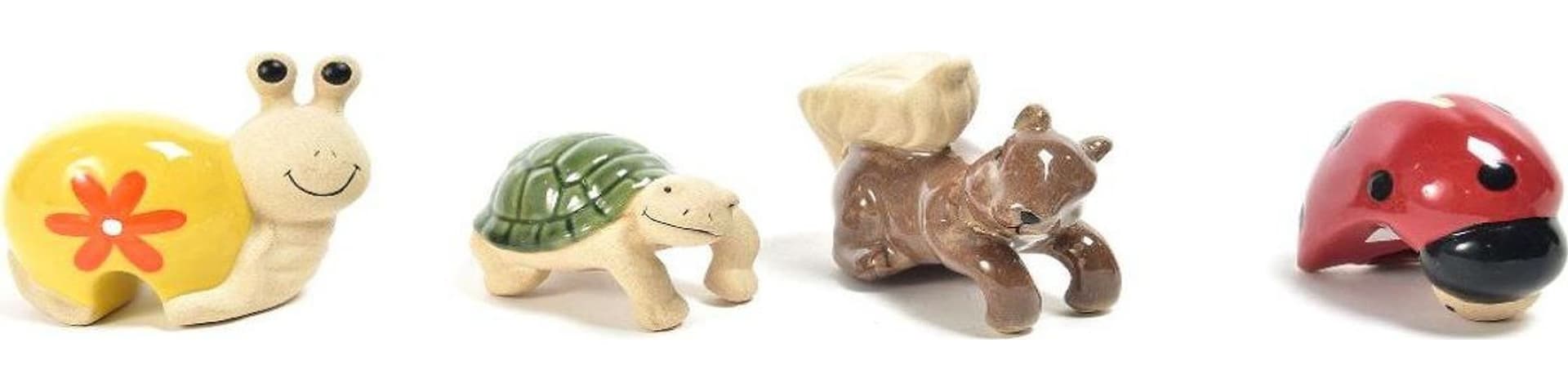 Animaletto decorativo in ceramica da interno per decorazioni vasi - 5