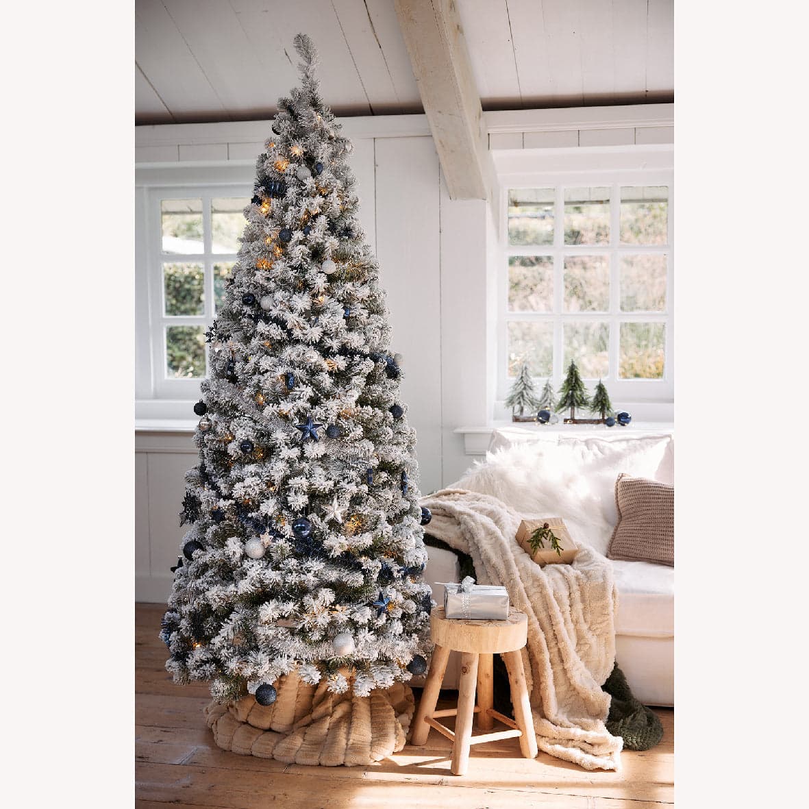Albero di natale "Pop up innevato" in PVC di Altissima qualità, decorazione natalizia - 6