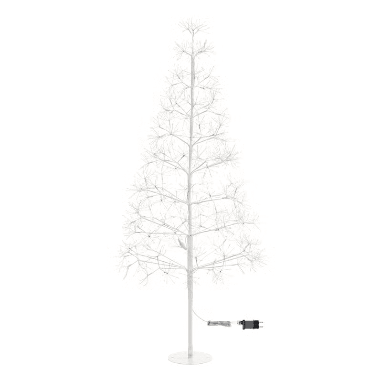 Albero Bianco con microled bianco caldo, uso interno - 6