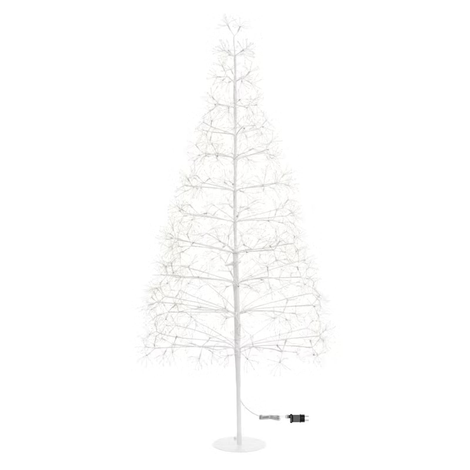 Albero Bianco con microled bianco caldo, uso interno - 8