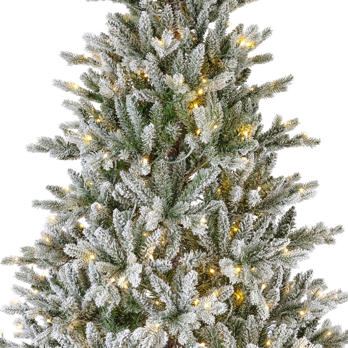 Albero di natale "Allison innevato" con Led  in PE Effetto Real Touch + PVC Altissima qualità - 3