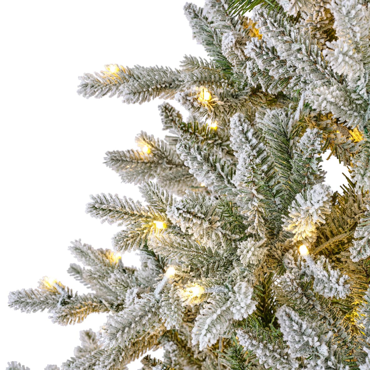 Albero di natale "Allison innevato" con Led  in PE Effetto Real Touch + PVC Altissima qualità - 6