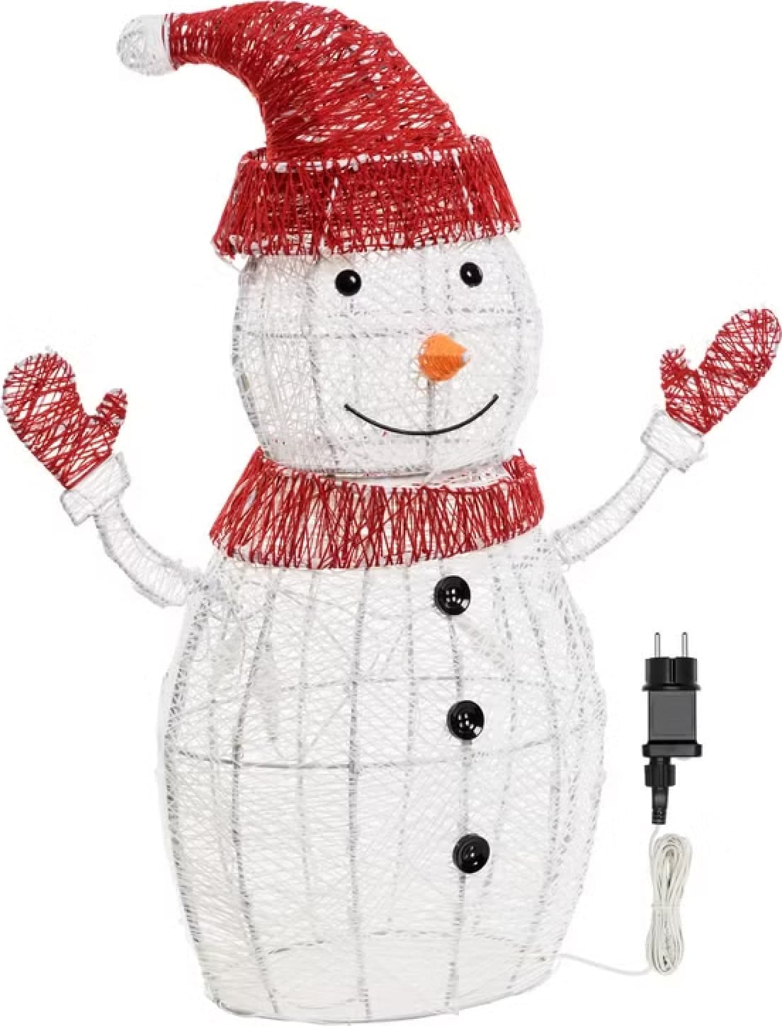 Pupazzo di Neve 3D White & Color, Dual Color LED bianco caldo e freddo - 2