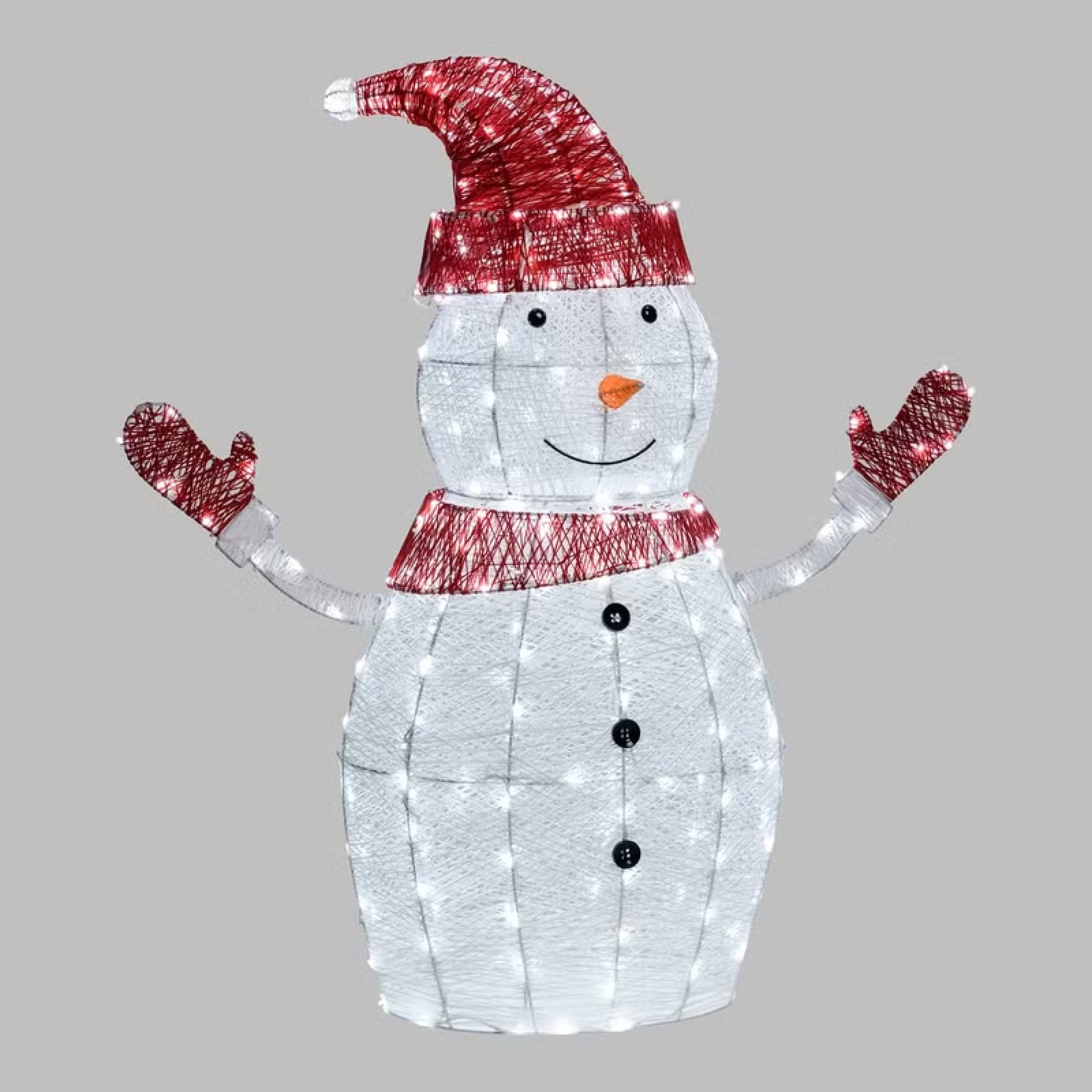 Pupazzo di Neve 3D White & Color, Dual Color LED bianco caldo e freddo - 4
