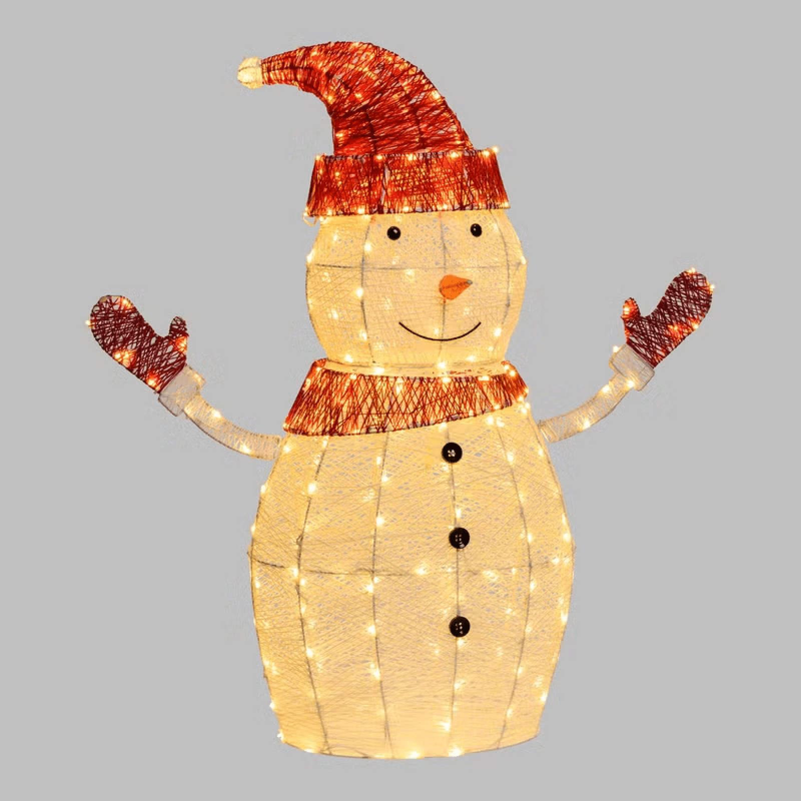 Pupazzo di Neve 3D White & Color, Dual Color LED bianco caldo e freddo - 5