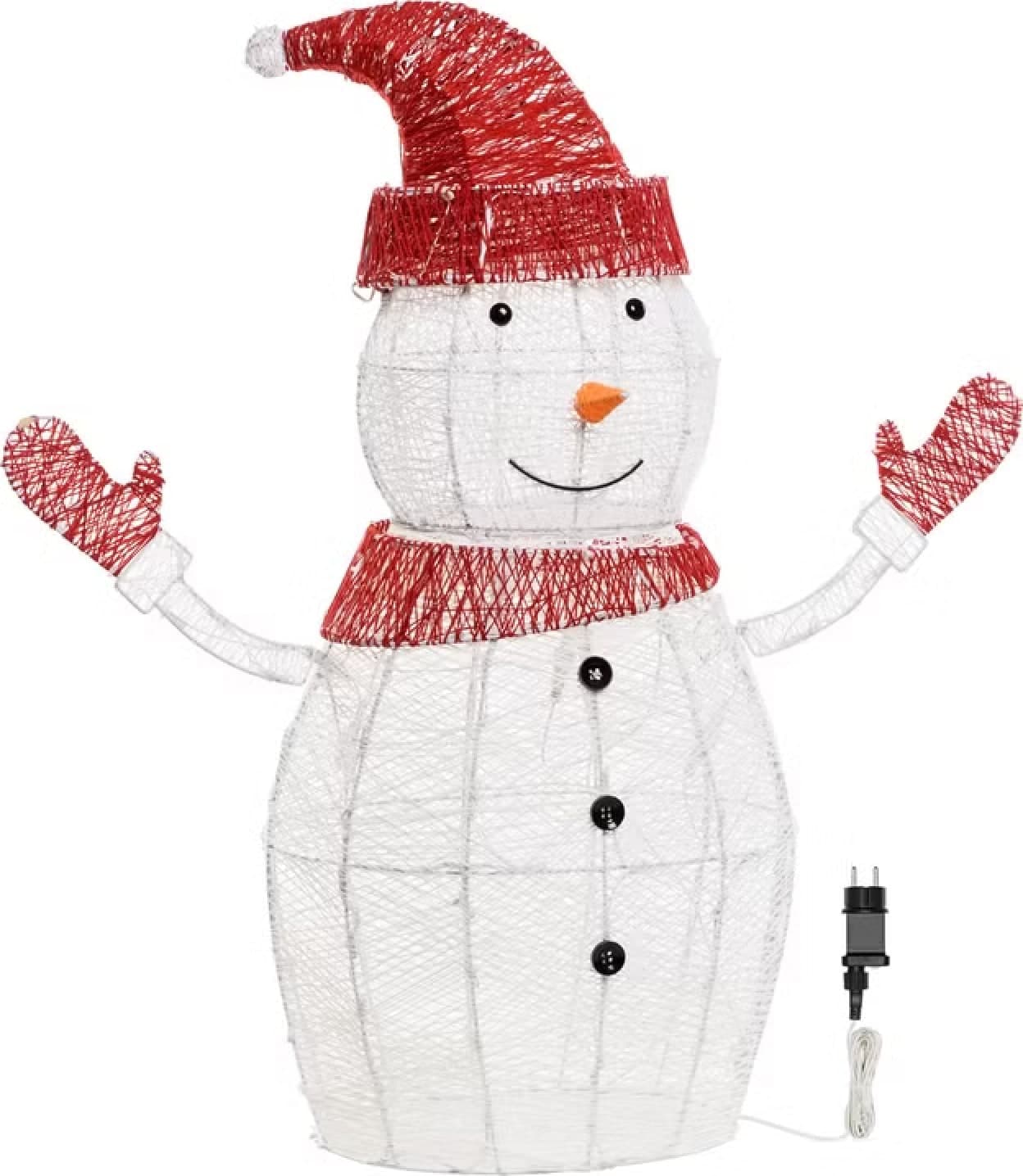 Pupazzo di Neve 3D White & Color, Dual Color LED bianco caldo e freddo - 6