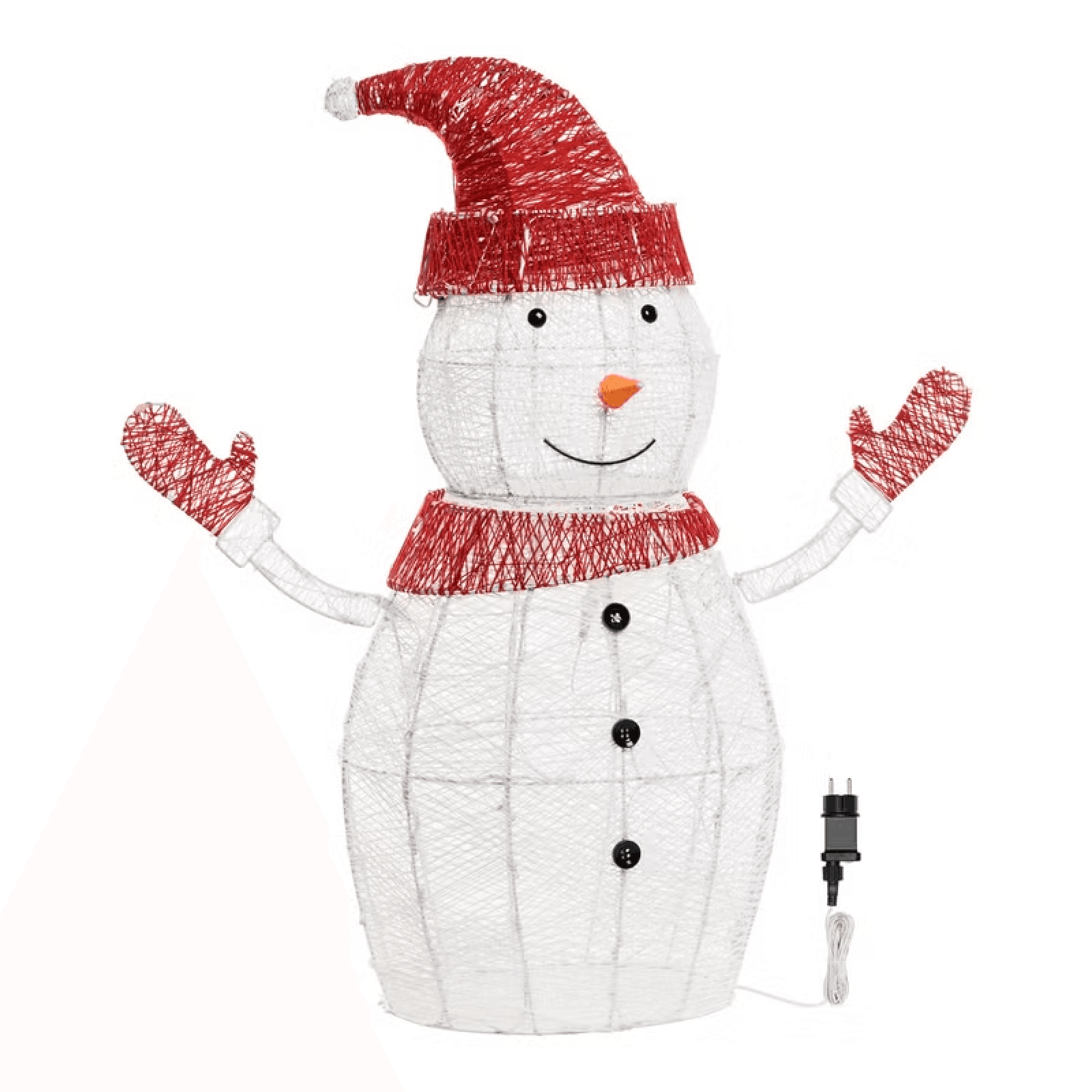Pupazzo di Neve 3D White & Color, Dual Color LED bianco caldo e freddo - 6
