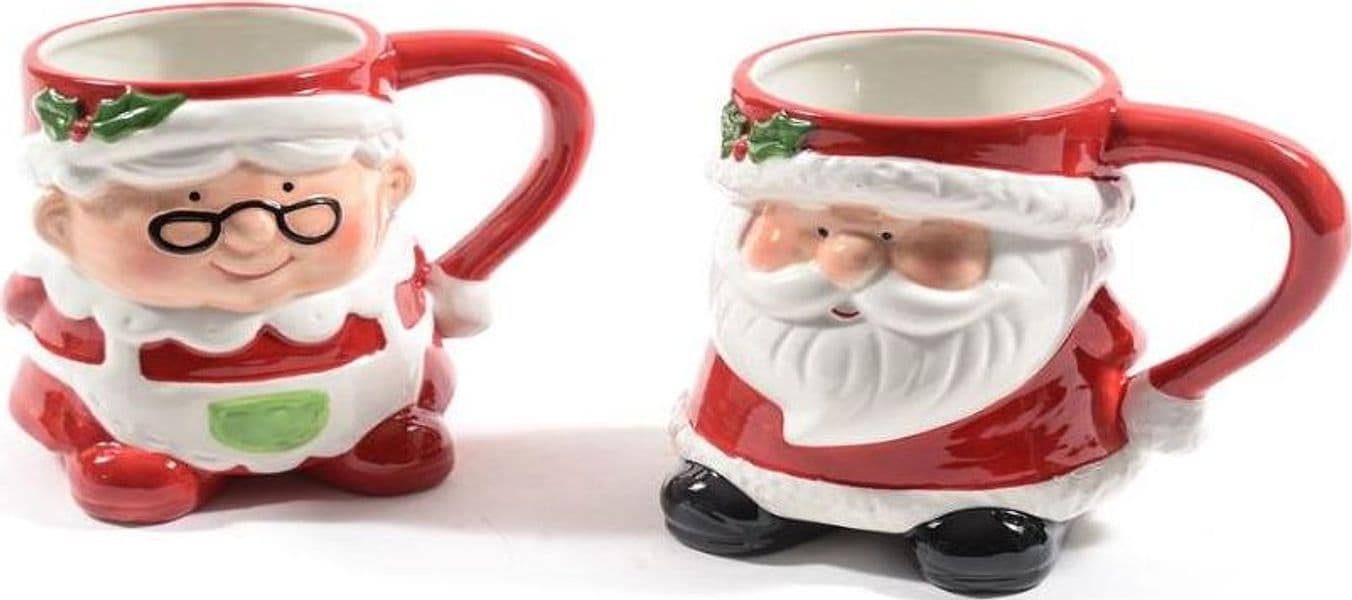 Tazza di natale in ceramica con manico decorazione natalizia - 3