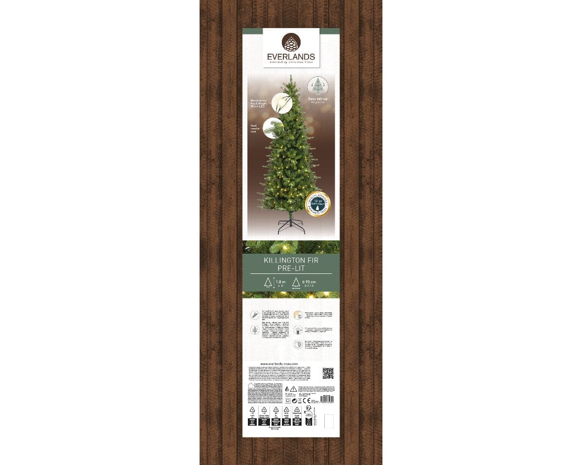 Albero di natale "Killington" con Micro Led  in PE Effetto Real Touch + PVC Altissima qualità - 6
