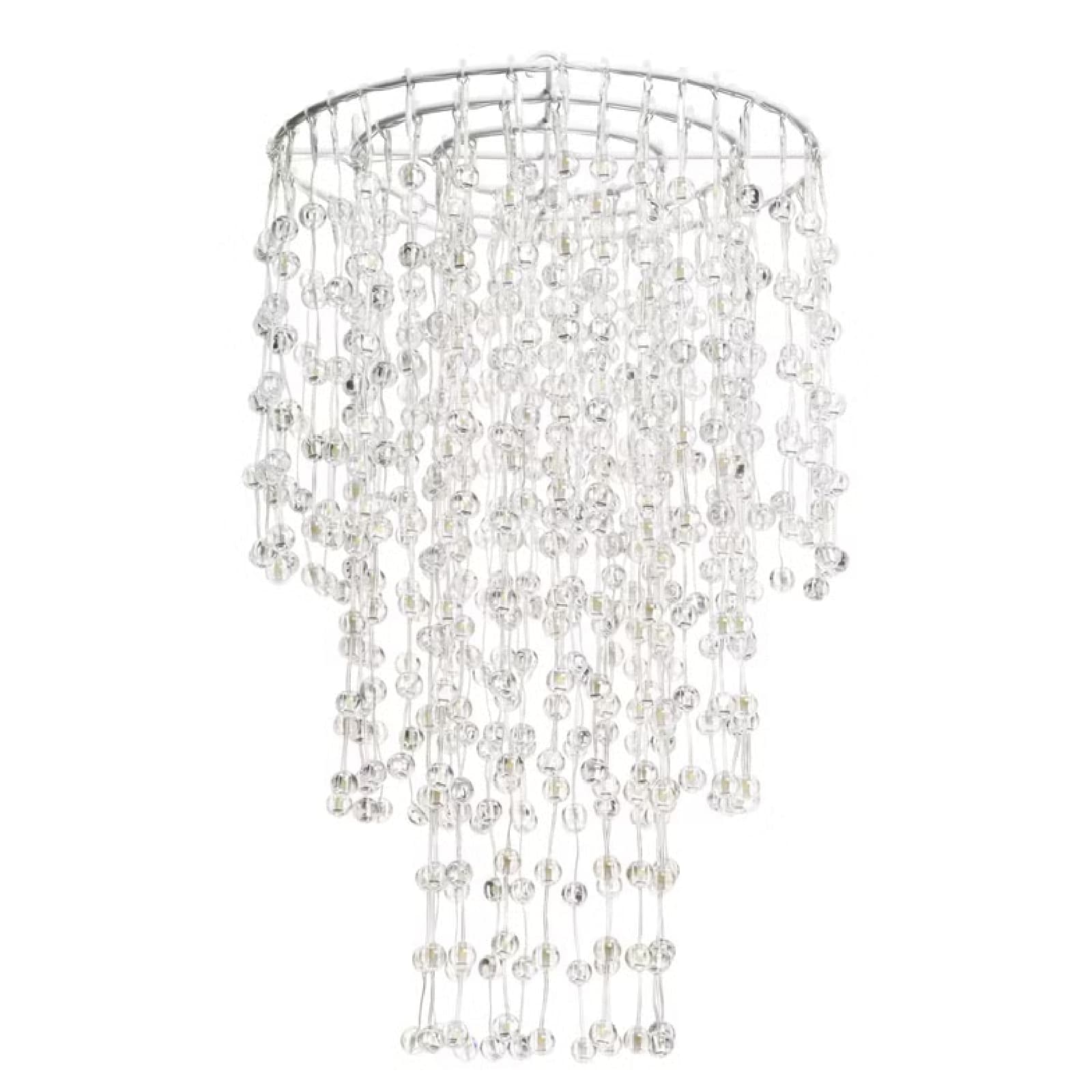 Lampadario decorativo a cascata  sfere LED bianco caldo per decorazioni - 2