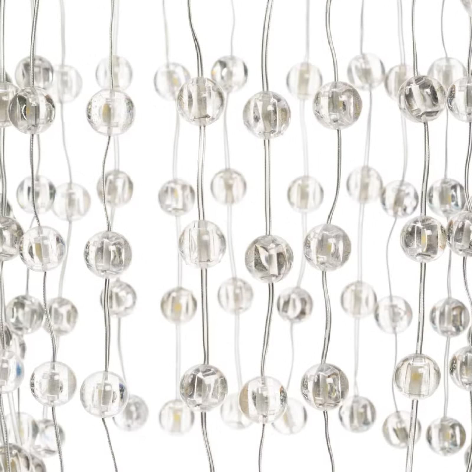 Lampadario decorativo a cascata  sfere LED bianco caldo per decorazioni - 11