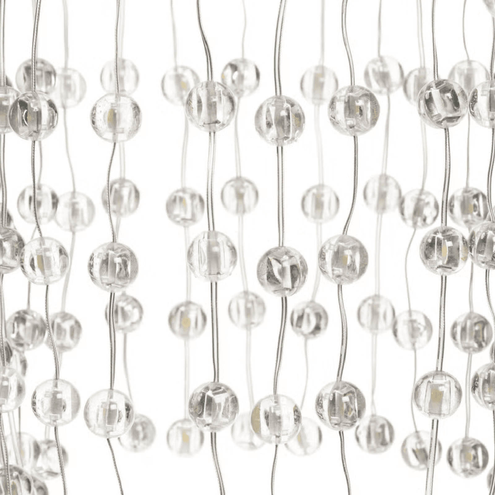 Lampadario decorativo a cascata  sfere LED bianco caldo per decorazioni - 11