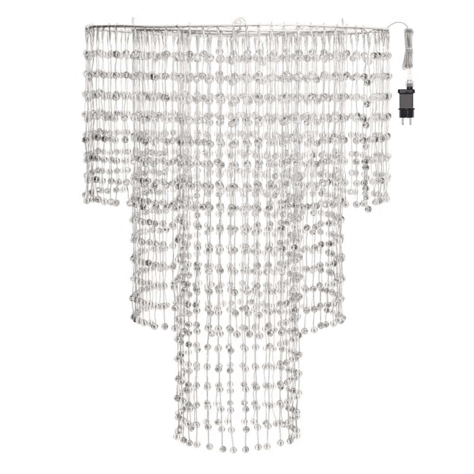 Lampadario decorativo a cascata  sfere LED bianco caldo per decorazioni - 3