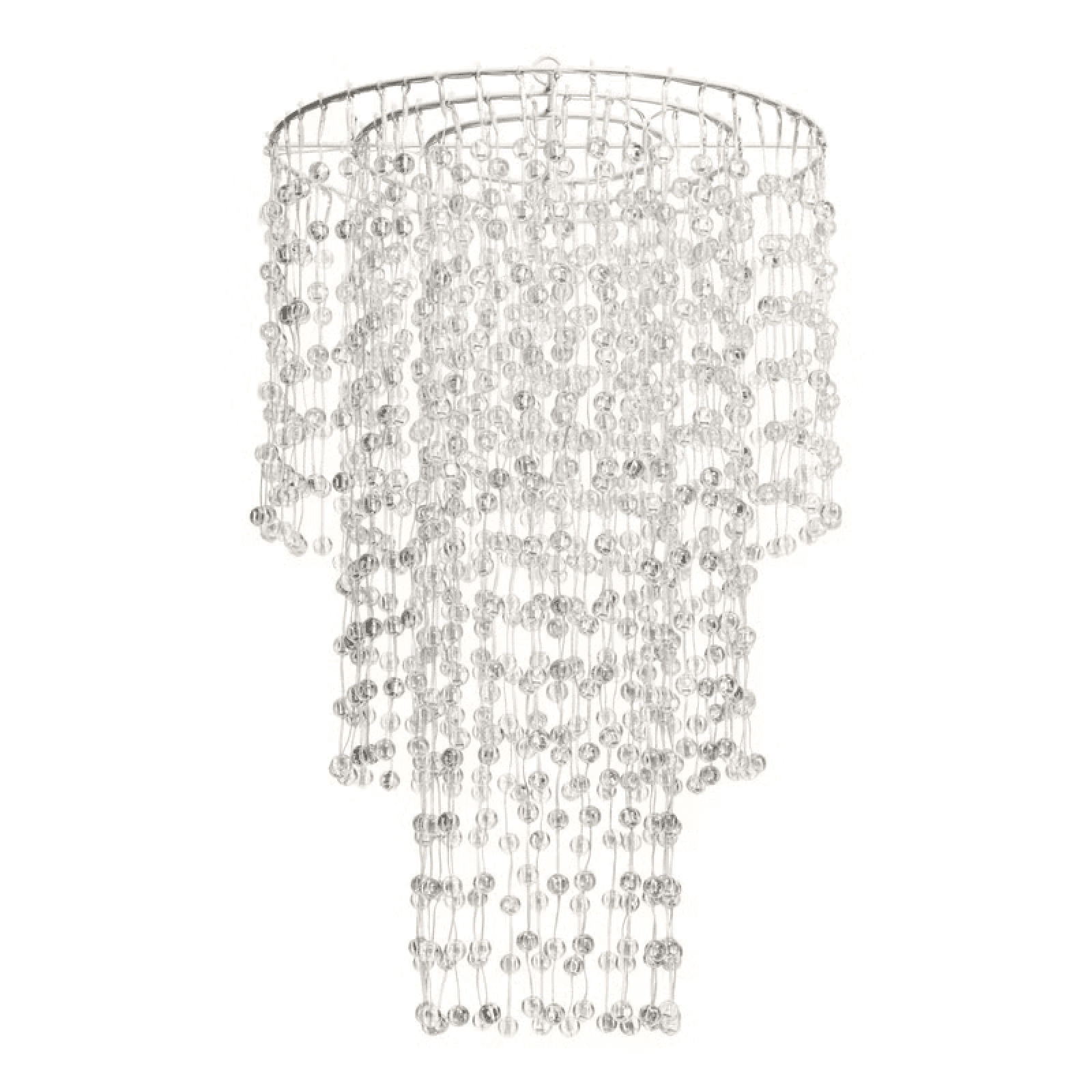 Lampadario decorativo a cascata  sfere LED bianco caldo per decorazioni - 4