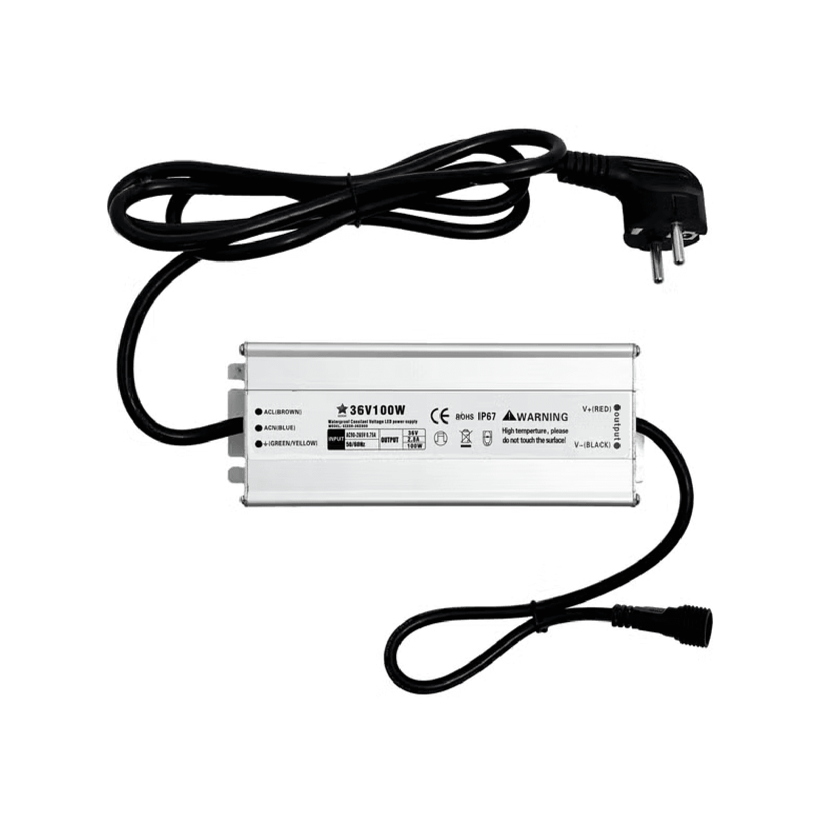 Trasformatore Opzionale con Spina Europea IP44 (CEE7/4), uscita 36V DC per decorazioni - 3