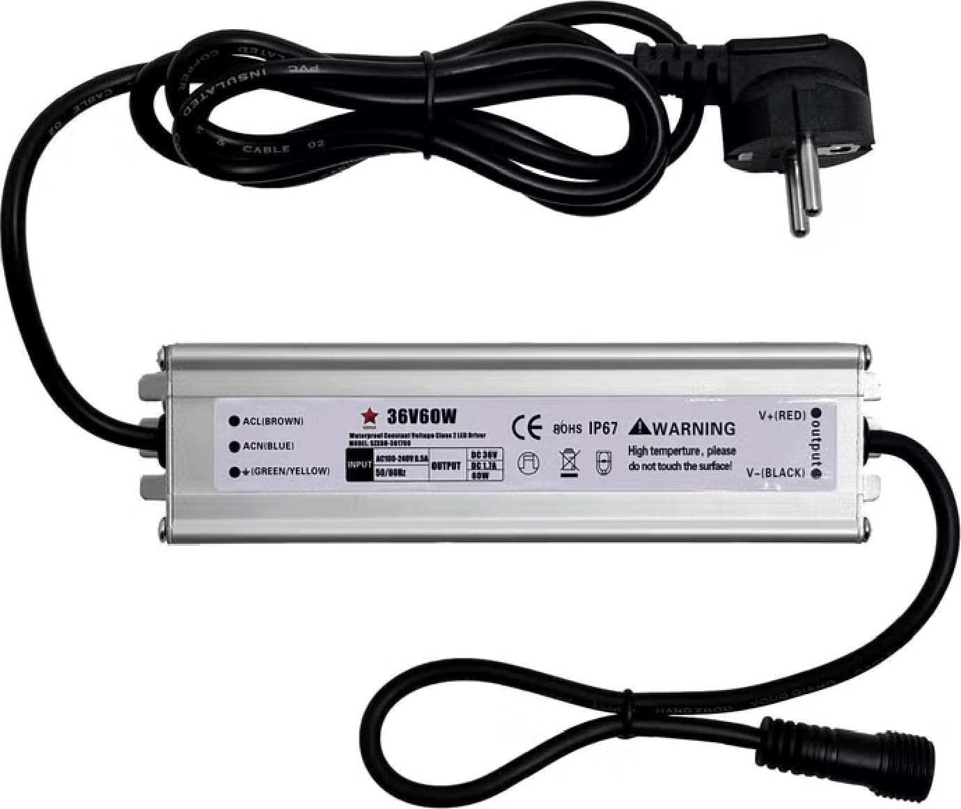 Trasformatore Opzionale con Spina Europea IP44 (CEE7/4), uscita 36V DC per decorazioni - 4