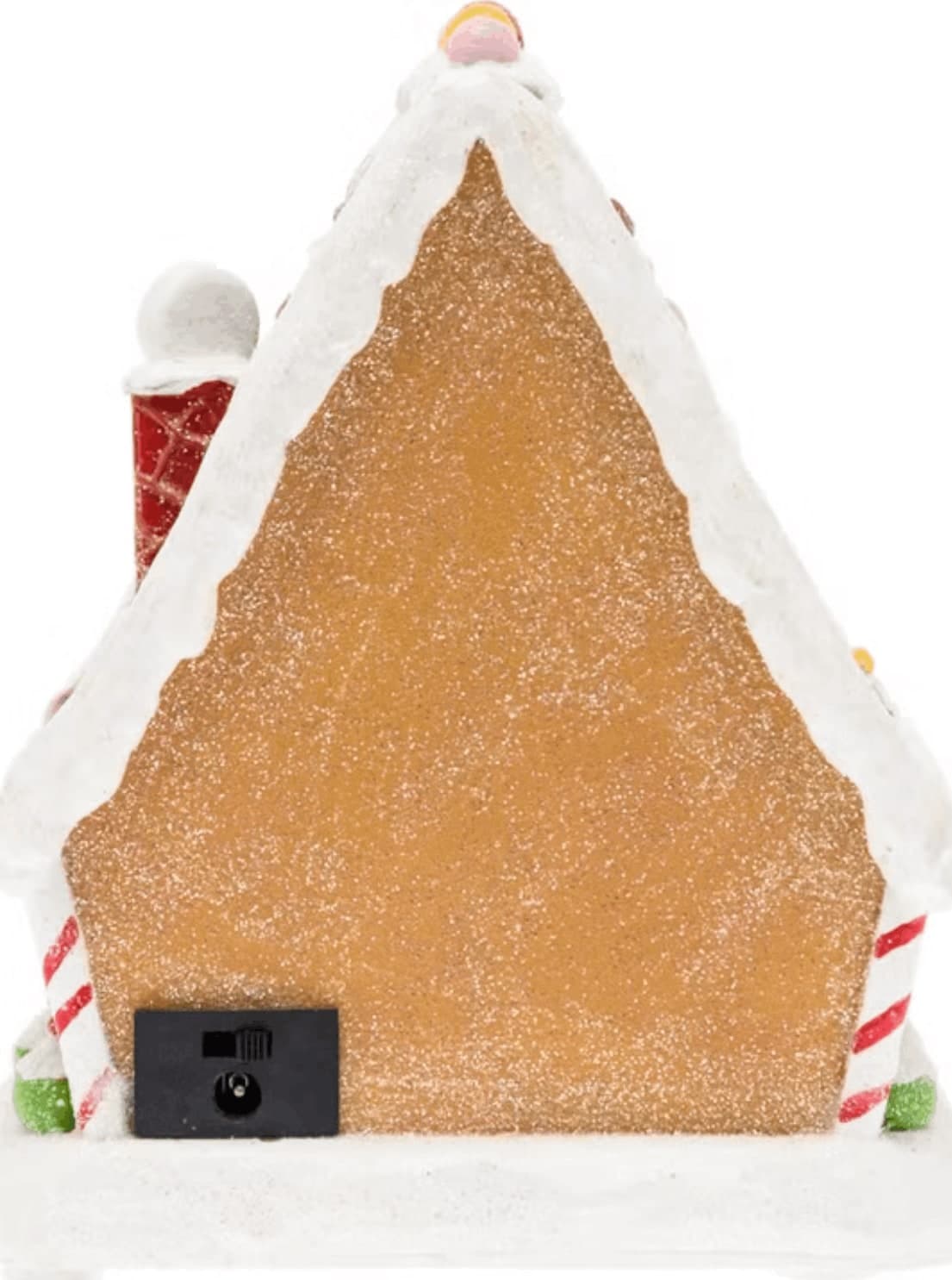Villaggio di Natale, Casa di Marzapane con porta che si apre e chiude, h 18 cm, musiche natalizie - 4