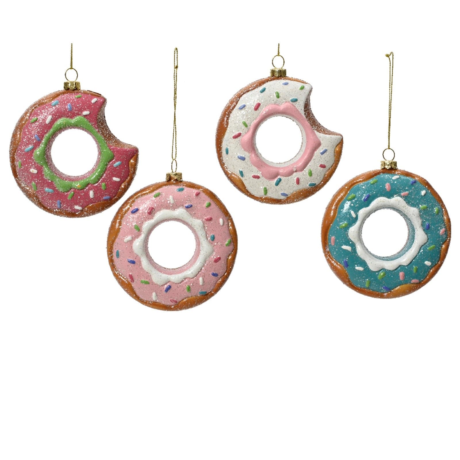 Pendaglio a forma di ciambelle per albero decorazione natalizia da 11  cm - 1