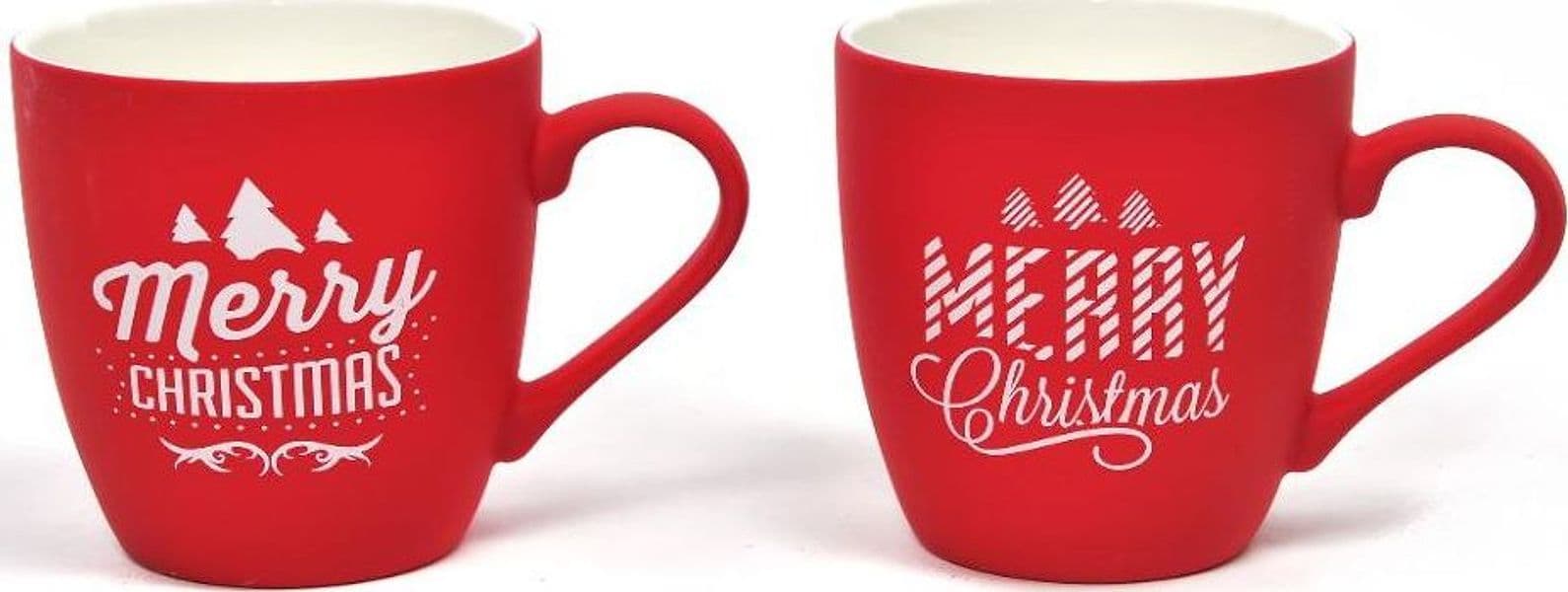 Tazza di natale in porcellana floccata 350 ml decorazione natalizia - 3