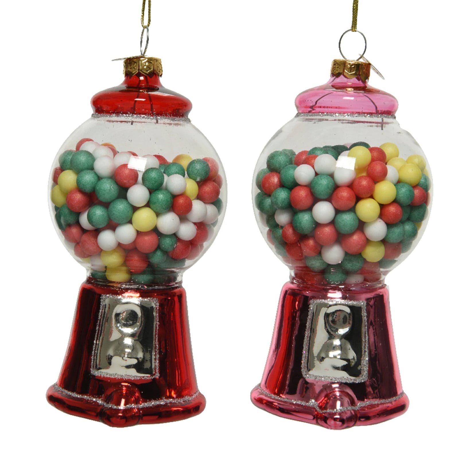 Pendaglio a forma di distributore di caramelle per albero decorazione natalizia da 10 cm - 1