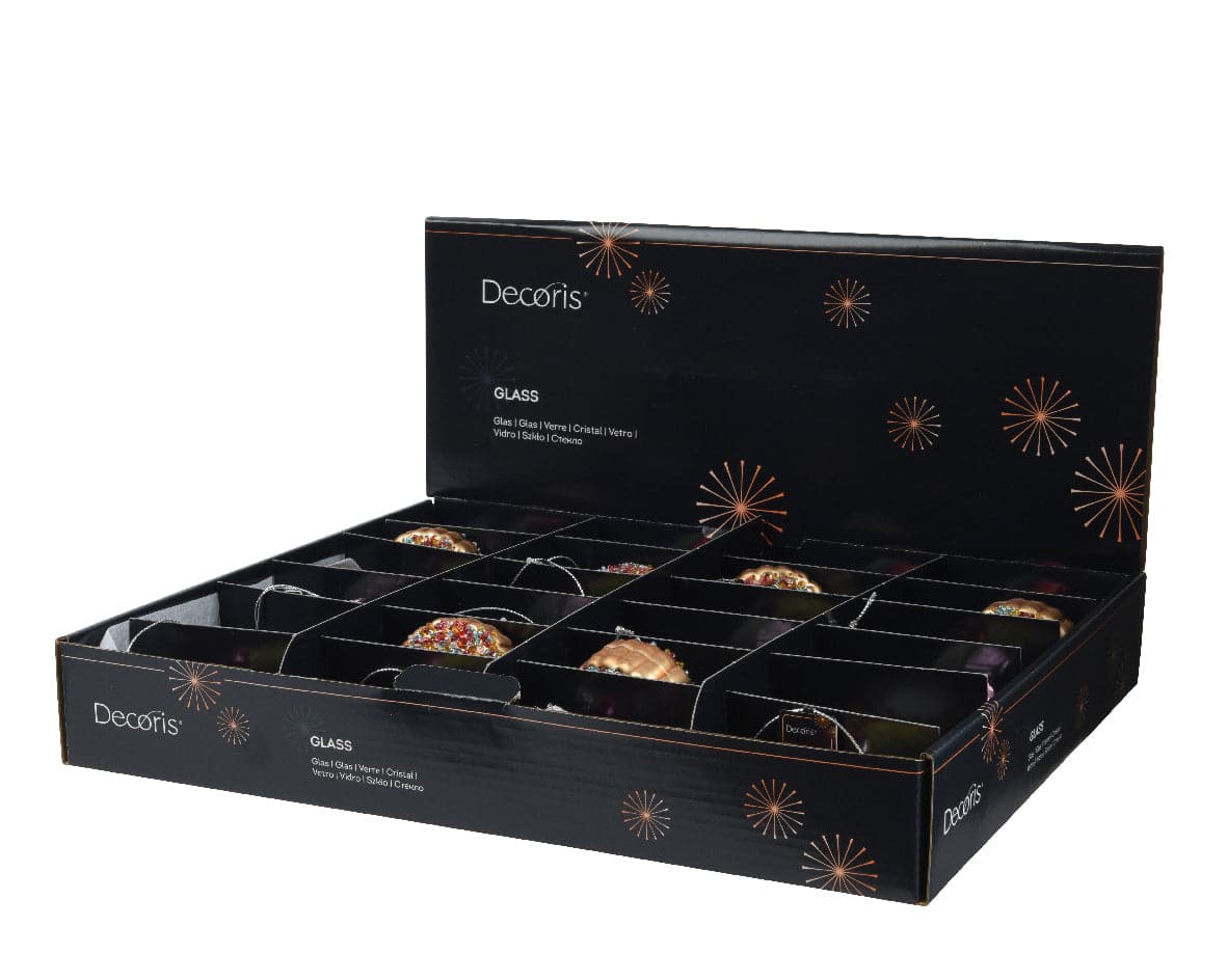 Pendaglio a forma di dolcetti per albero decorazione natalizia da 7.5 cm, 24 pezzi - 2