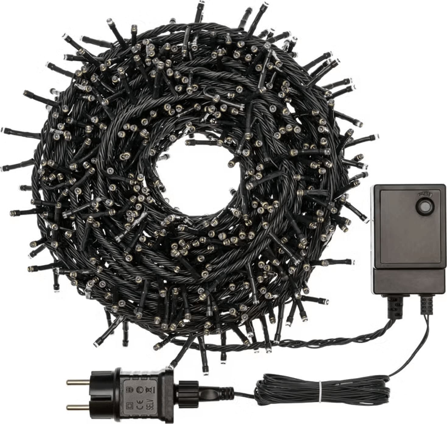 Catena Nastro di Luce 15 m, Digital Chasing, led bianco caldo - 2