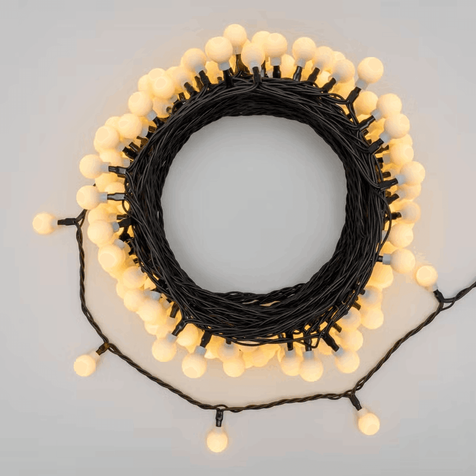 Catena 20 m, 200 minisfere Ø 15 mm, Dual Color LED Bianco Caldo e Multicolo - 5