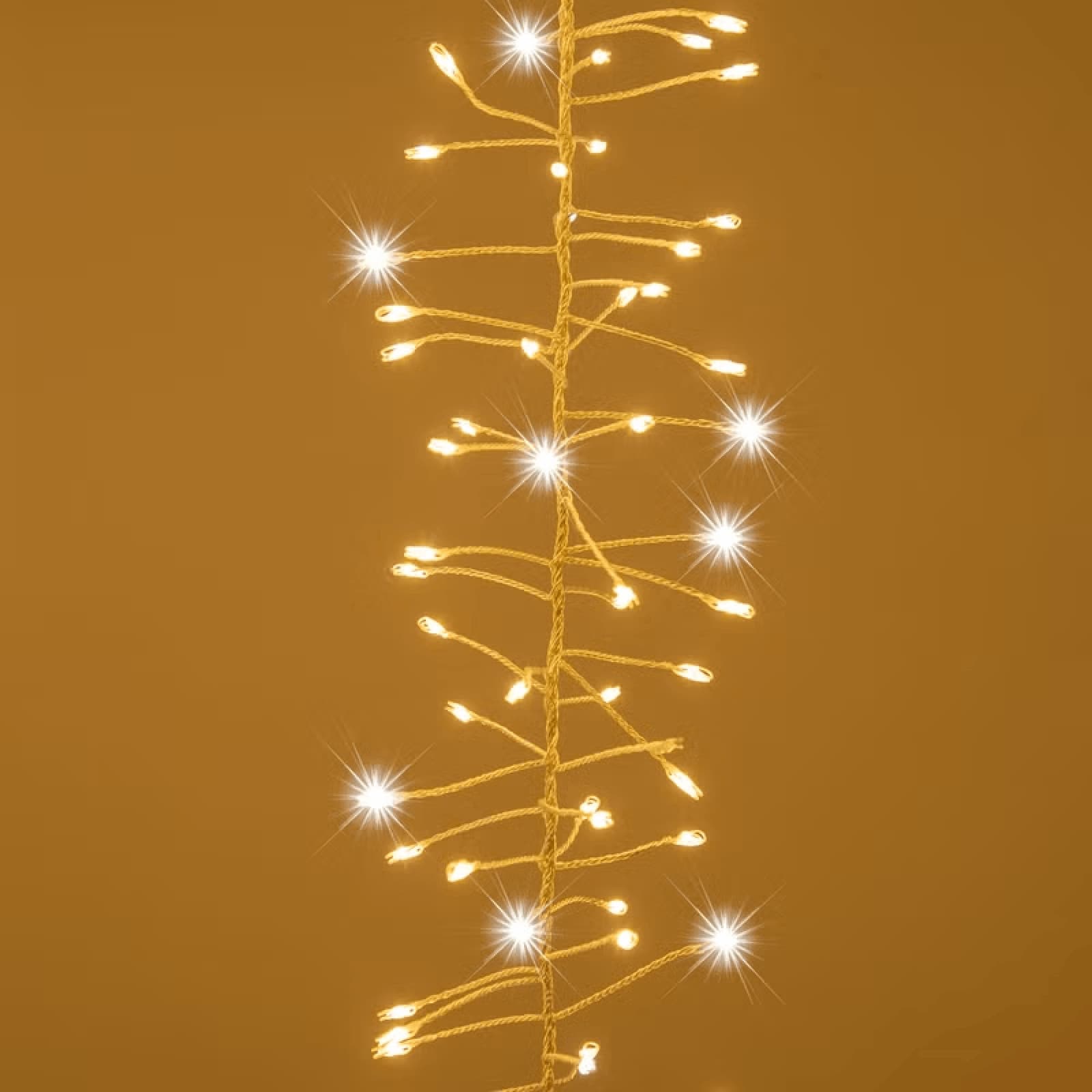 Stalattite 16 festoni, 3 x h 0,75 m, 2000 microled bianco caldo per decorazioni - 3