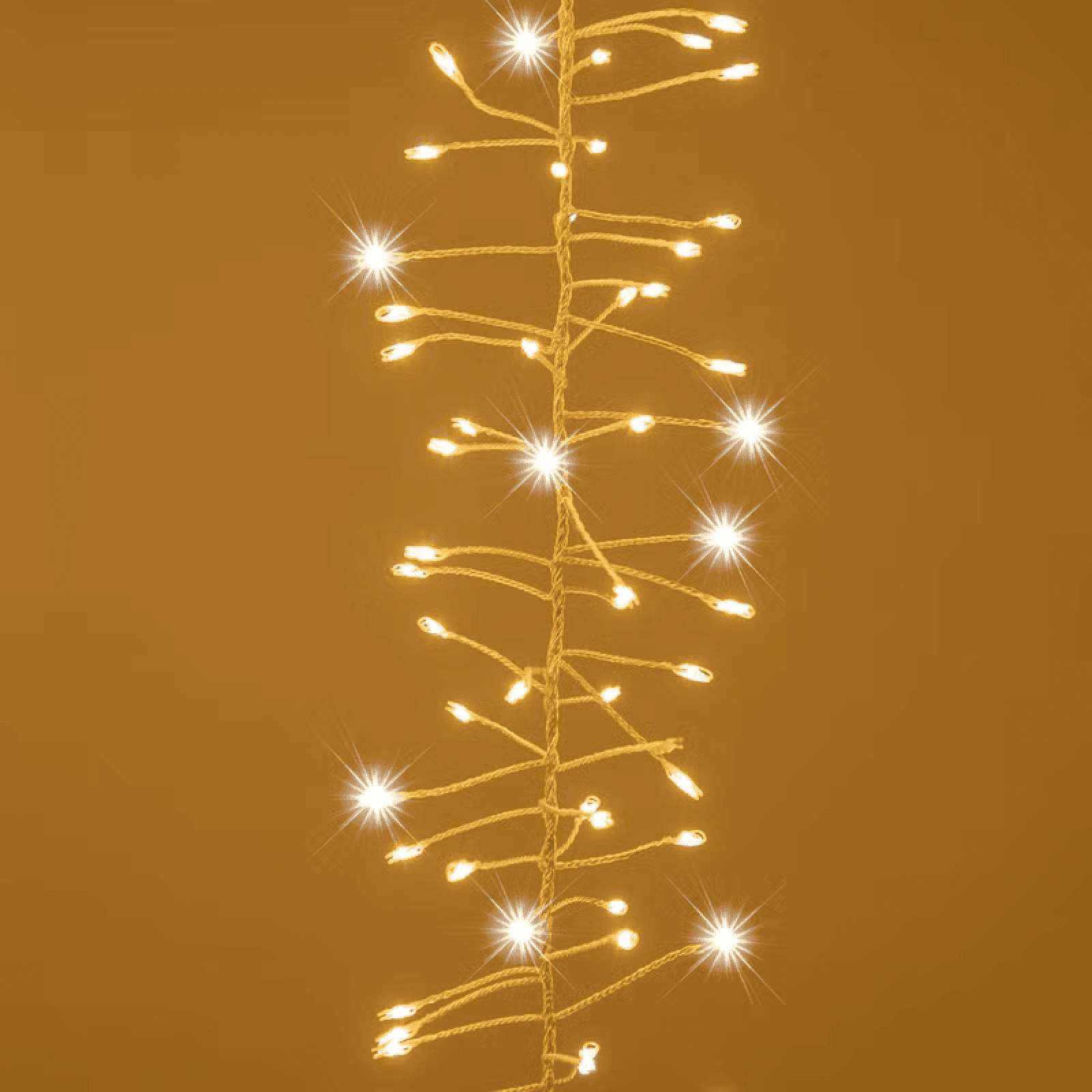 Stalattite 16 festoni, 3 x h 0,75 m, 2000 microled bianco caldo per decorazioni - 3