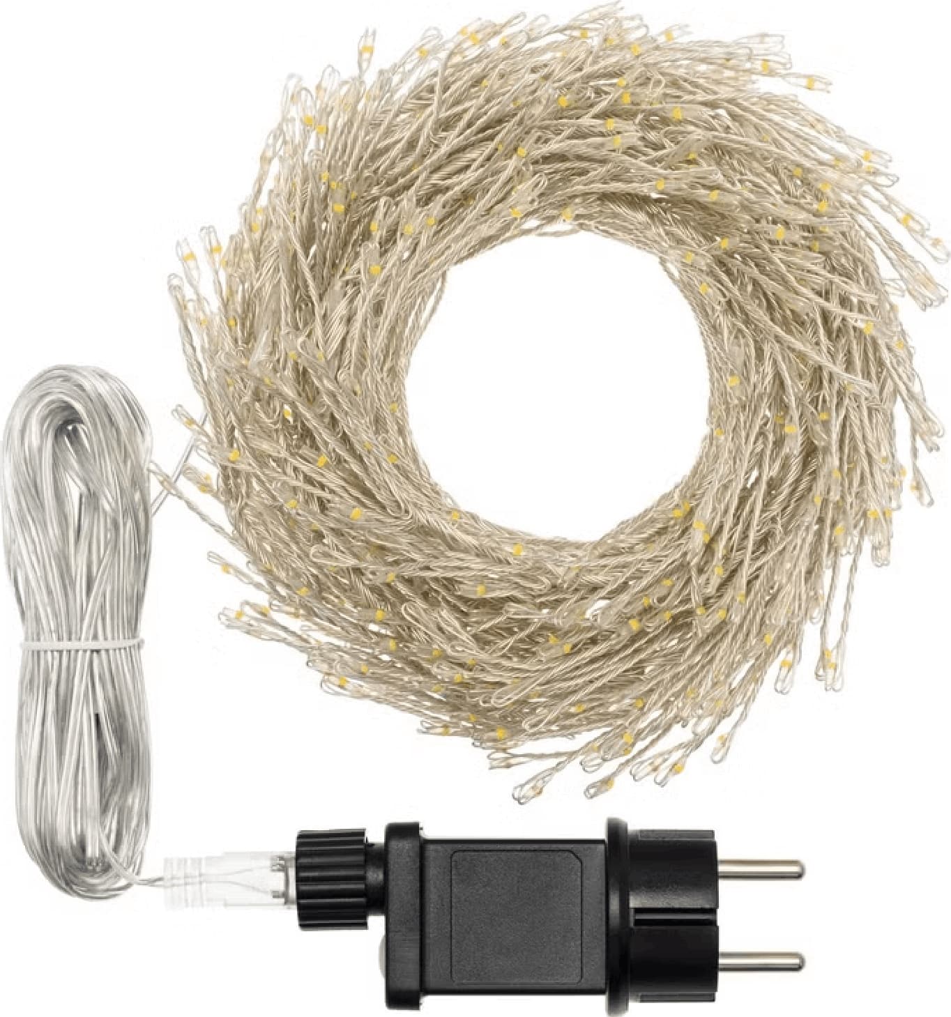 Festone di Luce argento con  microled bianco caldo e bianco freddo - 3