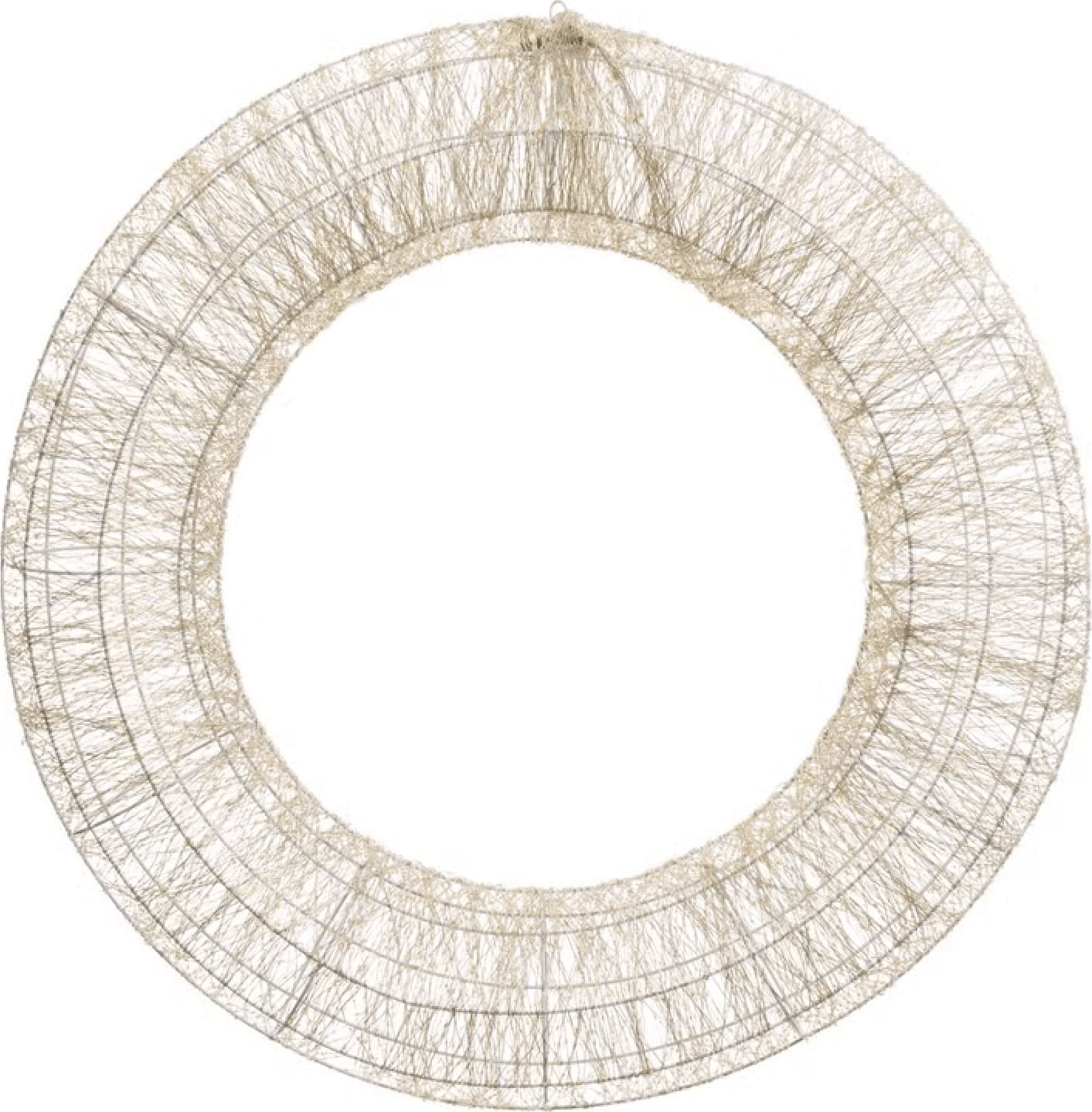 Corona Bianca 3D , microled bianco caldo e freddo, uso interno - 4