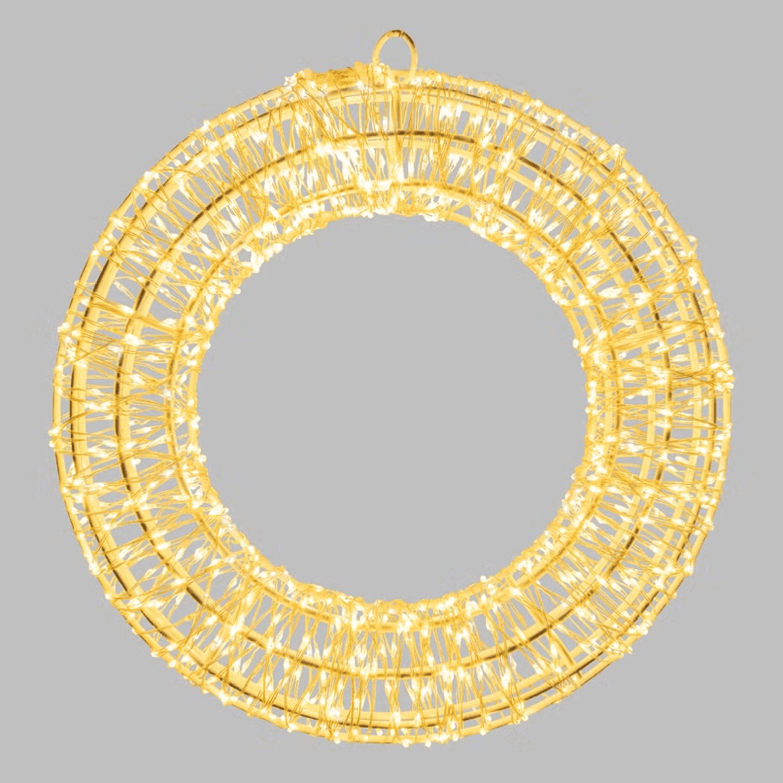 Corona Bianca 3D , microled bianco caldo e freddo, uso interno - 6