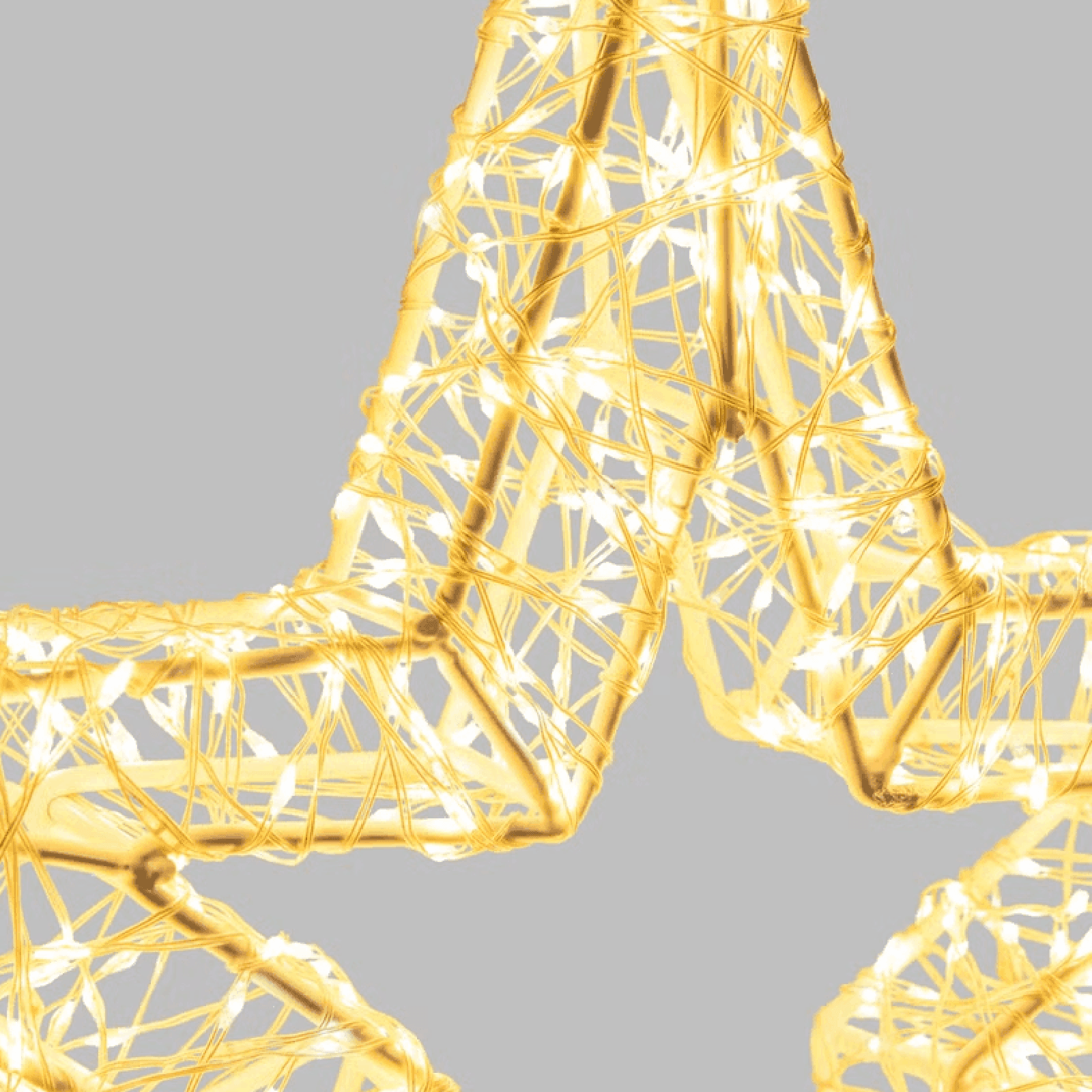 Stella Bianca 3D , microled bianco caldo e freddo, uso interno - 11