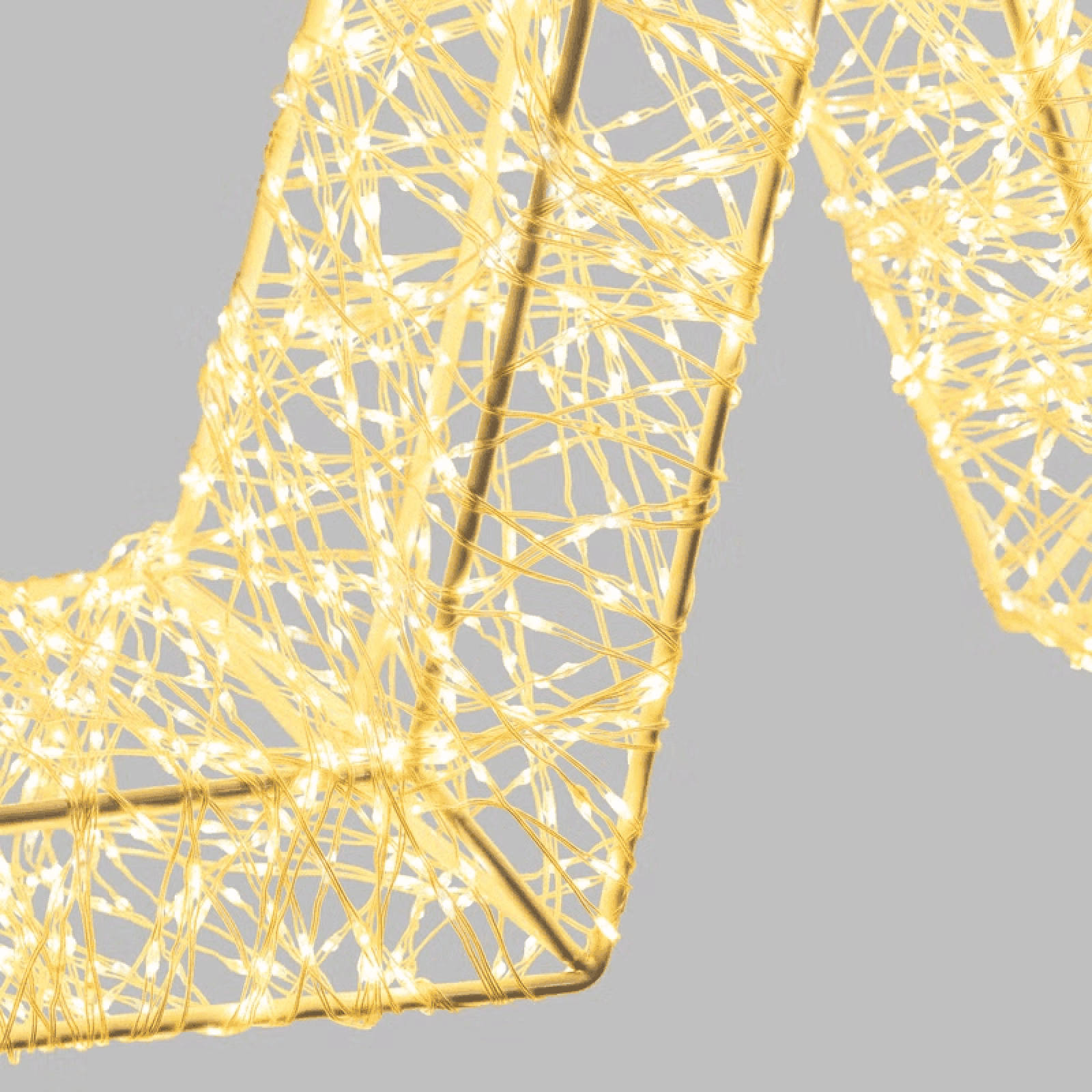 Stella Bianca 3D , microled bianco caldo e freddo, uso interno - 5