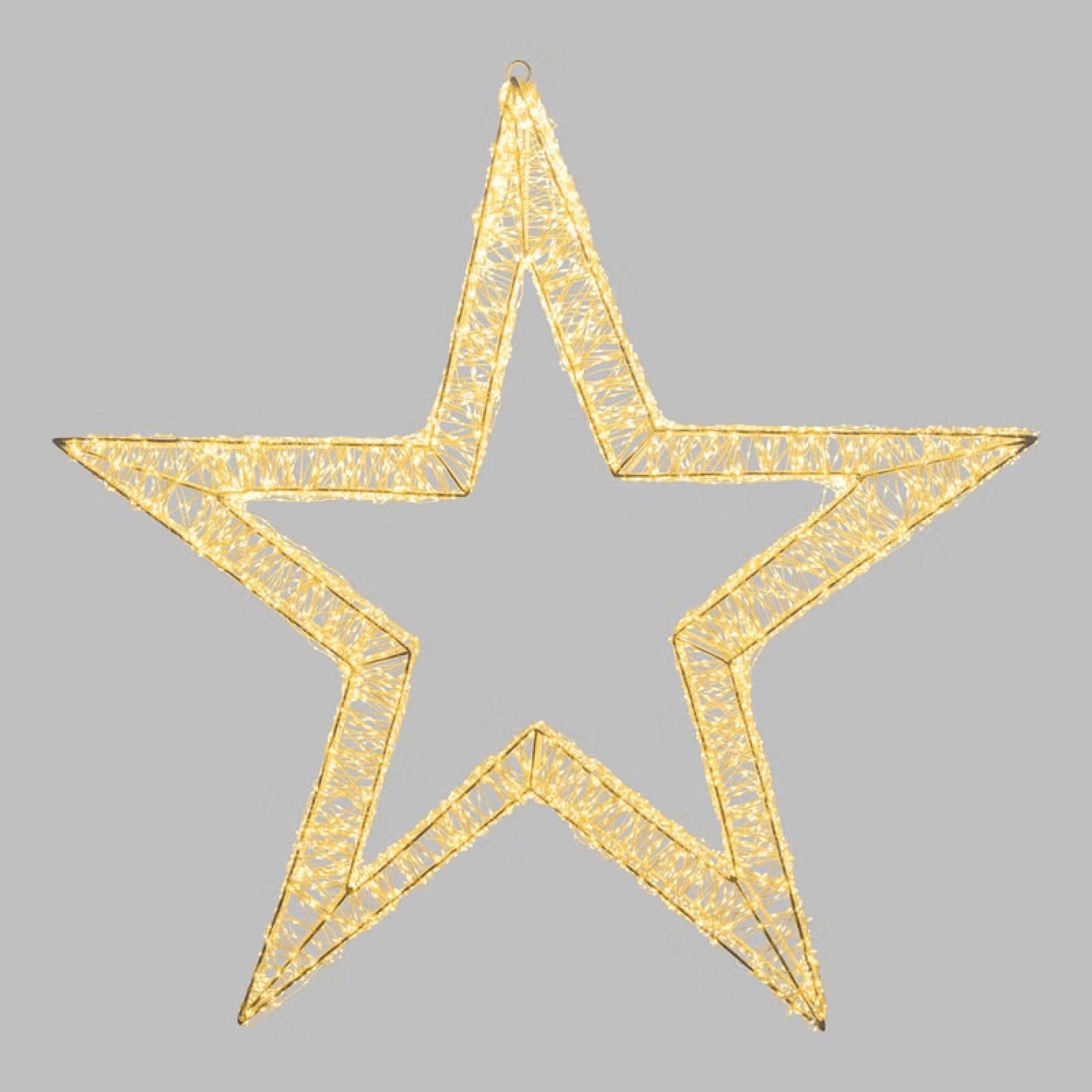Stella Bianca 3D , microled bianco caldo e freddo, uso interno - 6