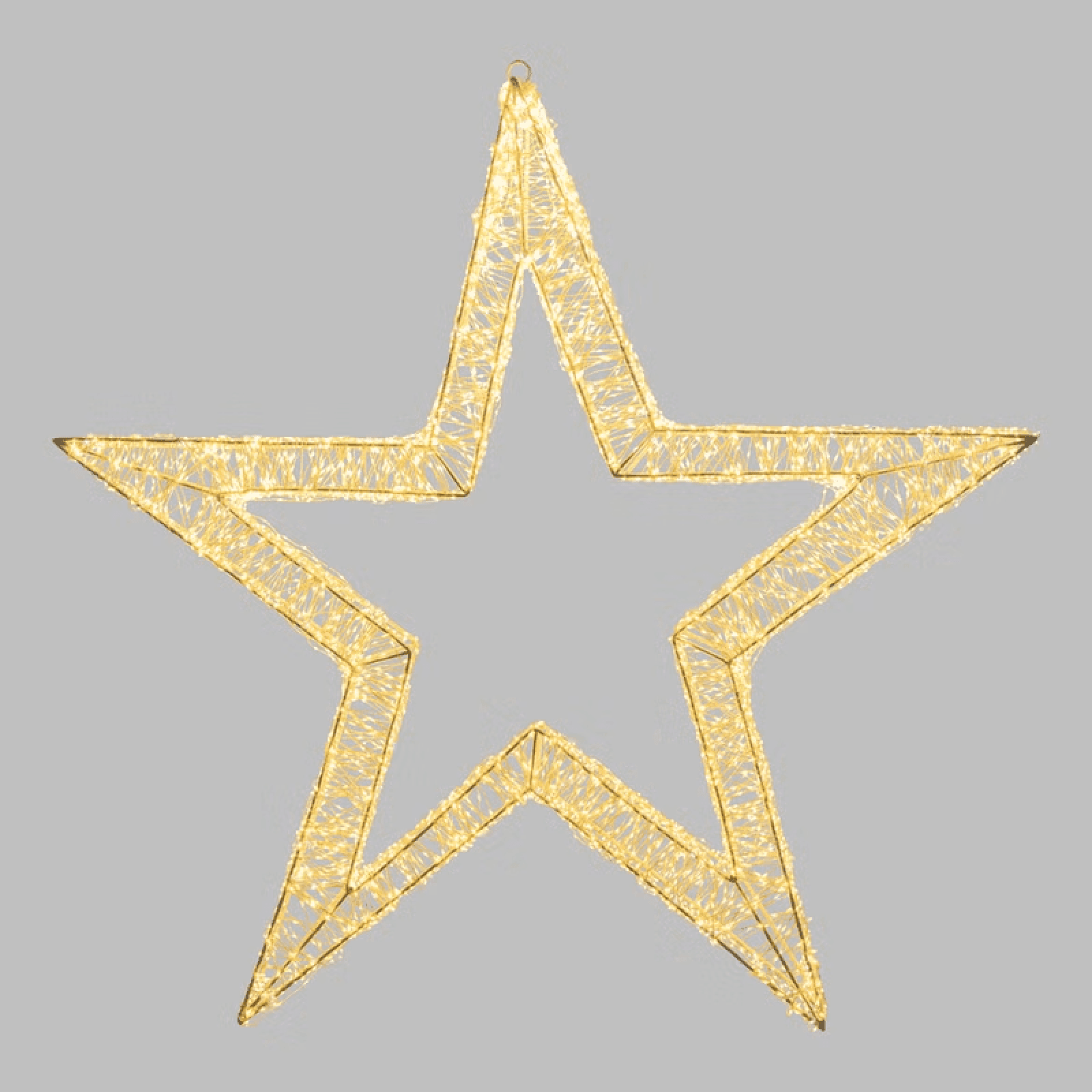 Stella Bianca 3D , microled bianco caldo e freddo, uso interno - 6